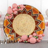 Lofaris Traditional Ethiopian Basket Round Backdrop Cover